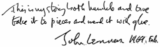 John Lennon Sig